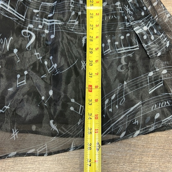 Samuel Dong Women’s Classic Sleeveless Musical Notes Dress Size Small - Picture 11 of 11